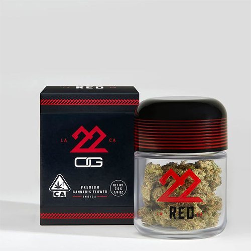 22Red 3.5G Cannabis Flower available at iLyfted in North Hollywood and Studio City.
